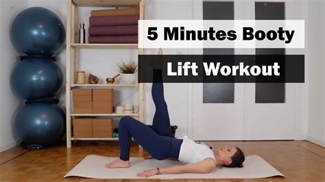 5 Minute Butt Lifting Workout Shape Tone Tighten And Lift Youtube