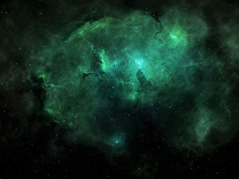 Hd Wallpaper Sci Fi Nebula Green Space Stars Wallpaper Flare