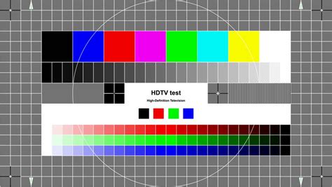 Test Pattern Tv Glitch And Flickering Tv Signal Stock