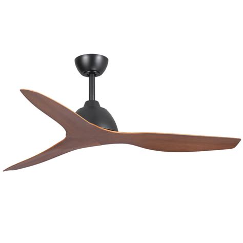 Fanzart Mica Contemporary Ceiling Fan With X Natural Wood Blades Dark