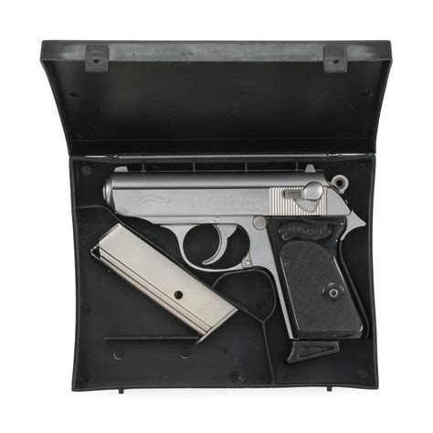 Lot Walther Model Ppk Semi Auto Pistol 9mm Serial A006646