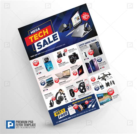 Multipurpose Tech Mega Sale Flyer Psdpixel