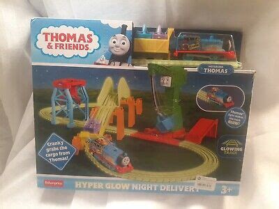 Thomas Friends Trackmaster Hyper Glow Night Delivery Playset
