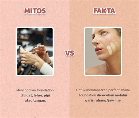 Mitos Vs Fakta Foundation Di 2023 Perawatan Kulit Trik Makeup