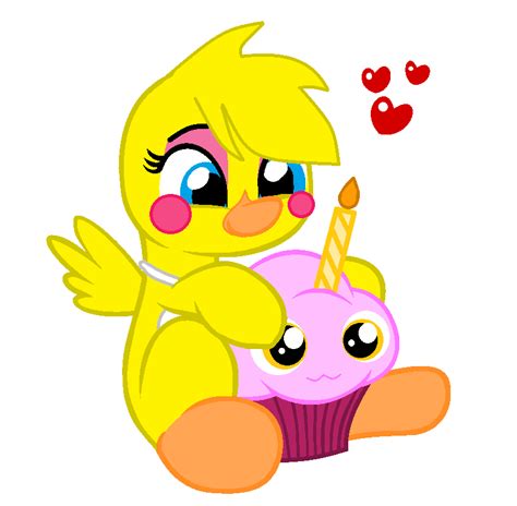 Toy Chica Loves Her Cupcake By Bubblesthealicorn On Deviantart