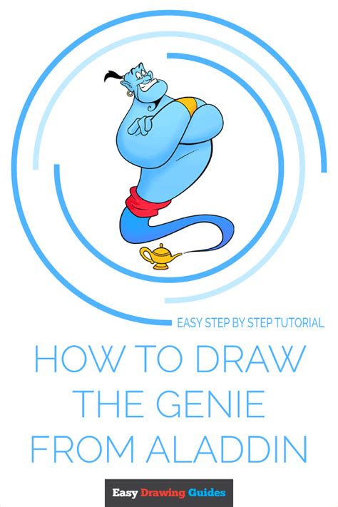 How To Draw The Genie From Aladdin Really Easy Drawing Tutorial