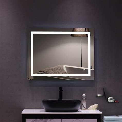 Ktaxon Anti Fog Led Backlit Mirror Illuminated Wall Mirror Bathroom Mirror With Touch Button