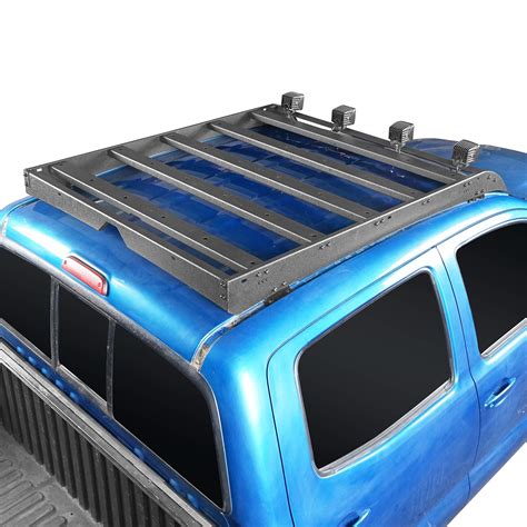 U Box Tacoma Top Roof Rack Cargo Management Luggage Carrier W X Led Lights For Toyota Tacoma