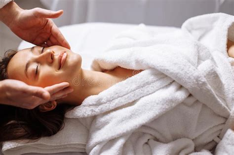 Girl Having Spa Facial Massage In Luxurious Beauty Salon Stock Image Image Of Body Medical