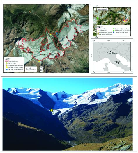 The Forni Glacier Study Area The Glacier Boundary Is Marked By The Red