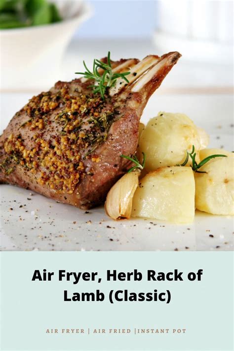 Coat each turkey burger in a light coating of cooking oil of your choice. Air Fried-Air Fryer-Classic Rack of Lamb (Herbs) | Recipe ...