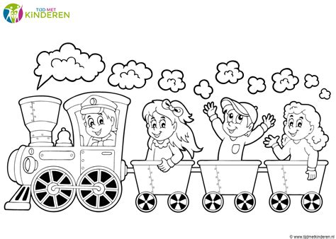 Trein Kleurplaat Makkelijk Kleuren.nu wagon aankoppelen kleurplaten