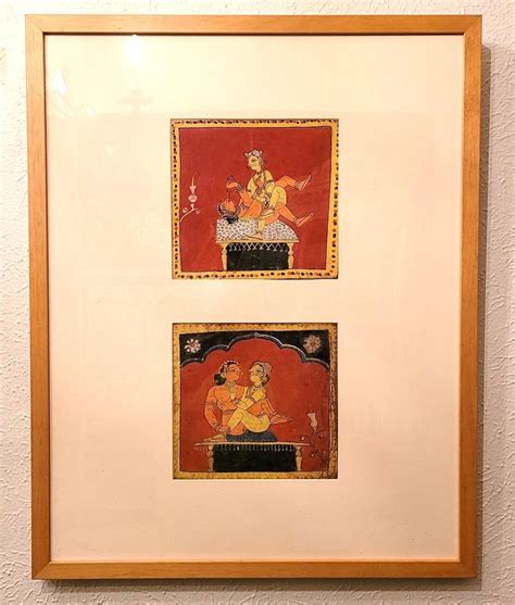 Pair Of Indian Erotic Paintings From A Kama Sutra Series For Sale At Stdibs Erotic Indian