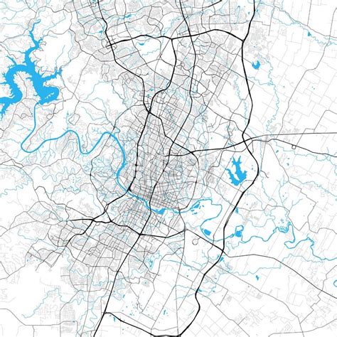 Wybierz z szerokiej gamy podobnych scen. Austin High Resolution Vector Map | Streit