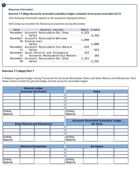 Solved Required Information Exercise Algo Accounts Chegg Com