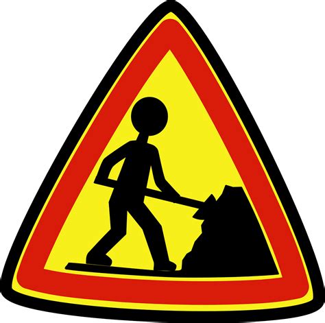 download roadsigns workers construction royalty free vector graphic pixabay