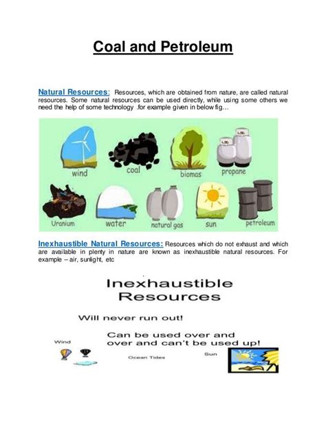 Coal And Petroleum