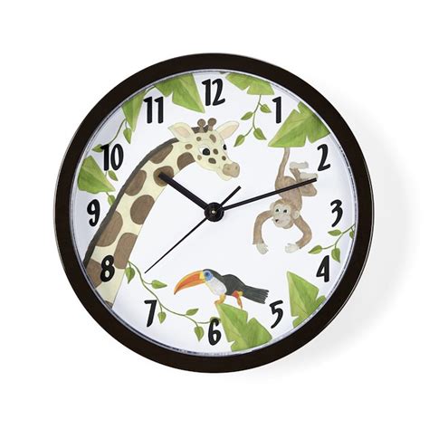 Jungle Animal Wall Clock By Totsofun