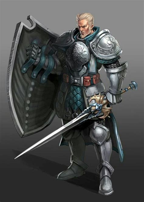 Human Fighter Knight Pathfinder Pfrpg Dnd D D D Fantasy Fantasy