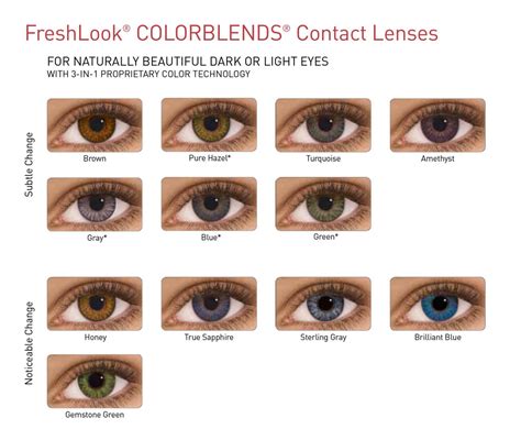 Freshlook Colorblends Contact Lenses Uk