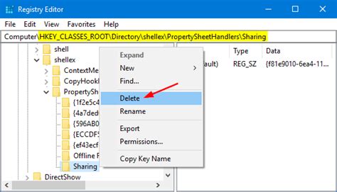 Enable Disable Sharing Tab In Folder Properties On Windows 10
