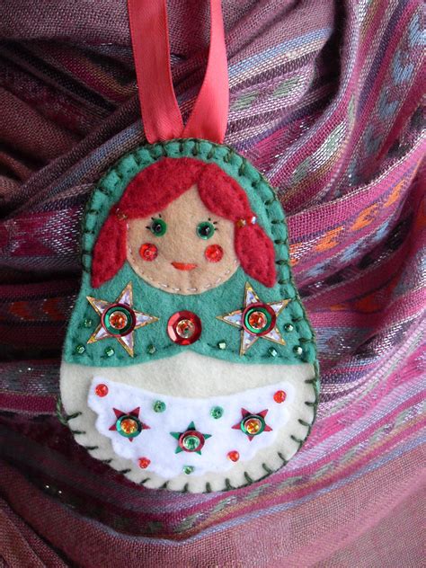 Christmas toys and nesting dolls, christmas tree decorations, not just russian matryoshkas. Green Ranga Babushka | Handcraft, Christmas ornaments ...