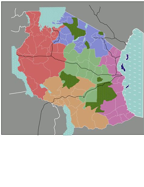 Filetanzania Regions Mapsvg Wikitravel Shared
