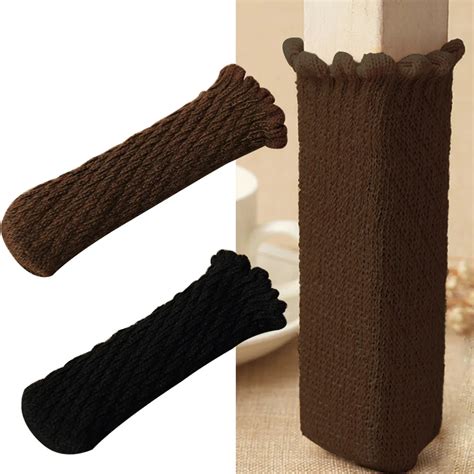 16pcs Set Furniture Socks Solid Elastic Reliable Cute Knitting Reduce