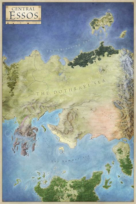 The Lands Of Ice And Fire The Maps Of Game Of Thrones Game Of