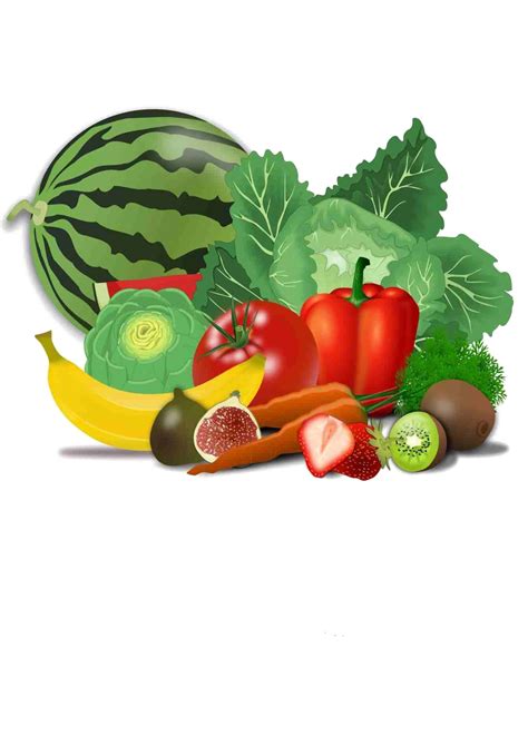 Vegetable Clip Art Fruit Food Produce Vegetable Png Download 1341