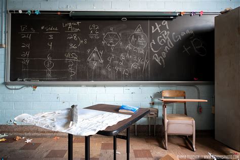The Final Lesson Remains On The Chalkboard In An Abandoned Classroom [1600x1065] [oc] • R