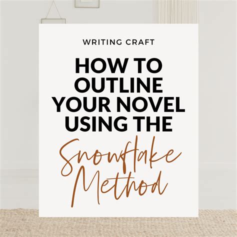 How To Outline Your Novel Using The Snowflake Method | Writing a book outline, Writing outline ...
