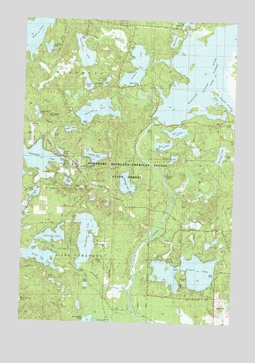 Lake Tomahawk Wi Topographic Map Topoquest