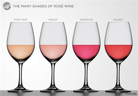 Many Different Shades Of Rosé Wine