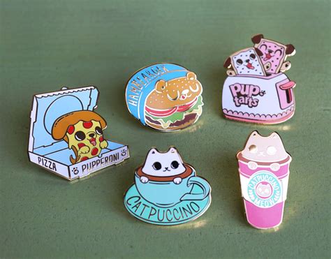 Too Cute To Eat Hard Enamel Pin Collection Series 1 Etsy Canada