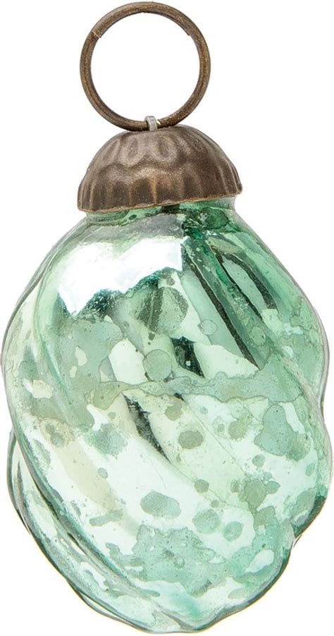 Mini Ornament Wholesale Vintage Green Mercury Glass Lois Bulb Glass Ornaments Mercury