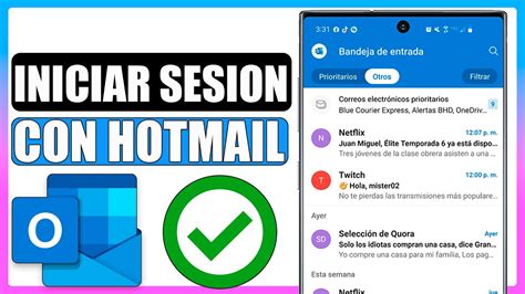 Como Iniciar Sesion Hotmail En Outlook YouTube