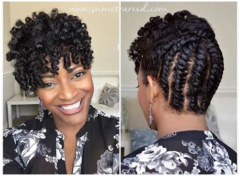 Women with all face shapes, and hair types with long and medium length hair are matching to the look. Natural Hair Updos, Best Natural African american Hairstyles