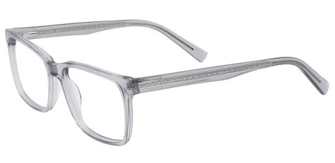 Galaxy Rectangle Prescription Glasses Gray Womens Eyeglasses