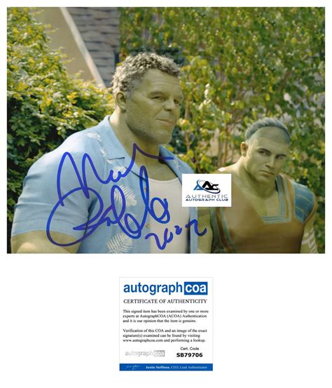 Mark Ruffalo Autograph Signed 8x10 Photo Avengers Hulk Bruce Etsy