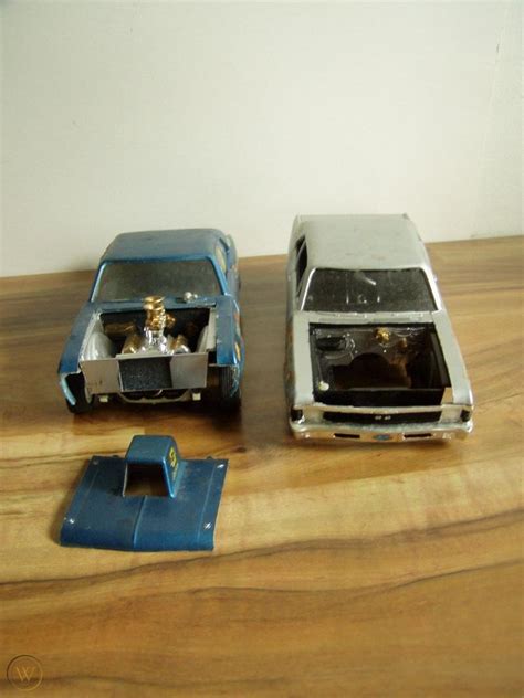 2 Vintage Amt Chevy Novacaine Nova Ss Funny Car Parts Restore Box Inst