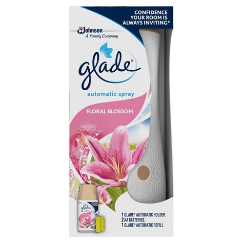If you simply want to keep a room smelling great throughout the day, you don't have to do anything. Glade Automatic Holder & Refill Spray Floral Blossom Air ...