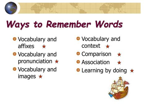 Ppt Ways To Remember Words Powerpoint Presentation Free Download