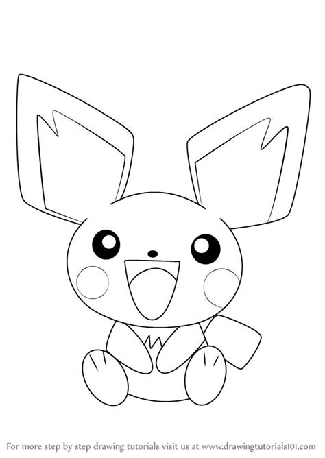 Step By Step How To Draw Pichu From Pokemon