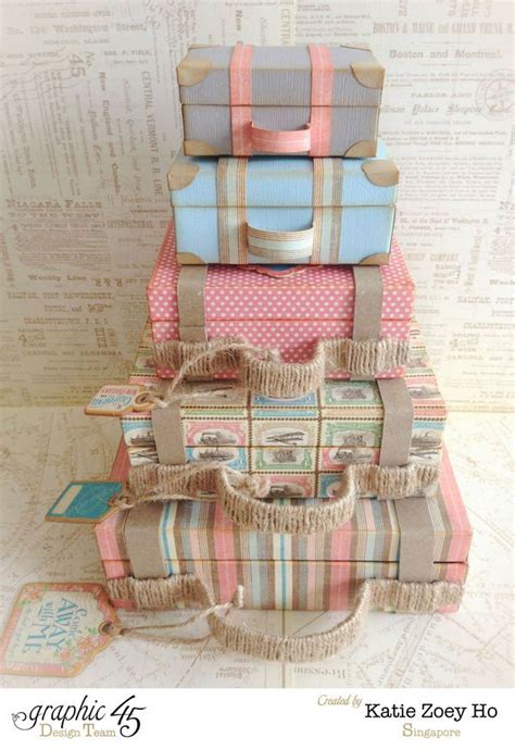 Come Away With Me Stacked Suitcases7 Matchbox Crafts Matchbox Art