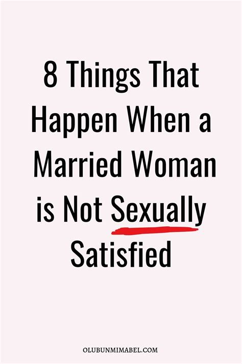 5 Types Of Married Women Who No Longer Enjoy Being Sexually Intimate With Their Husbands Artofit