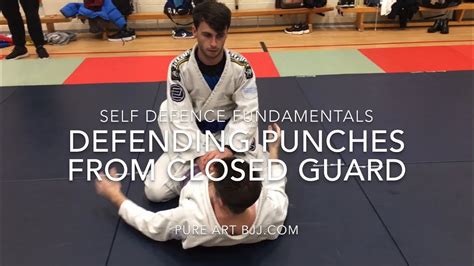 How To Defend Punches From Closed Guard Bjj Self Defence Youtube