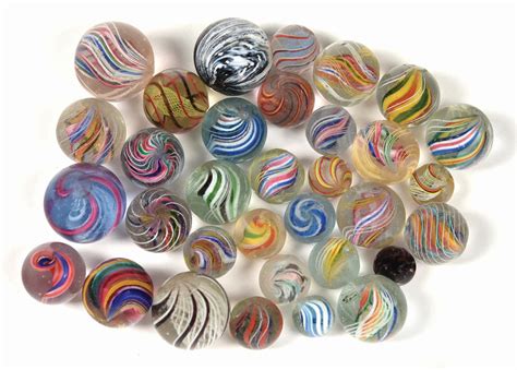 Lot Detail Large Lot Of Handmade Marbles