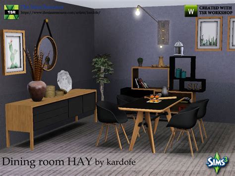 The Sims Resource Kardofedining Room Hay
