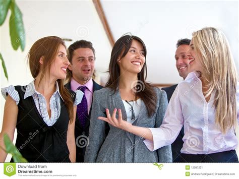 Business people talking stock image. Image of cheerful - 12087231